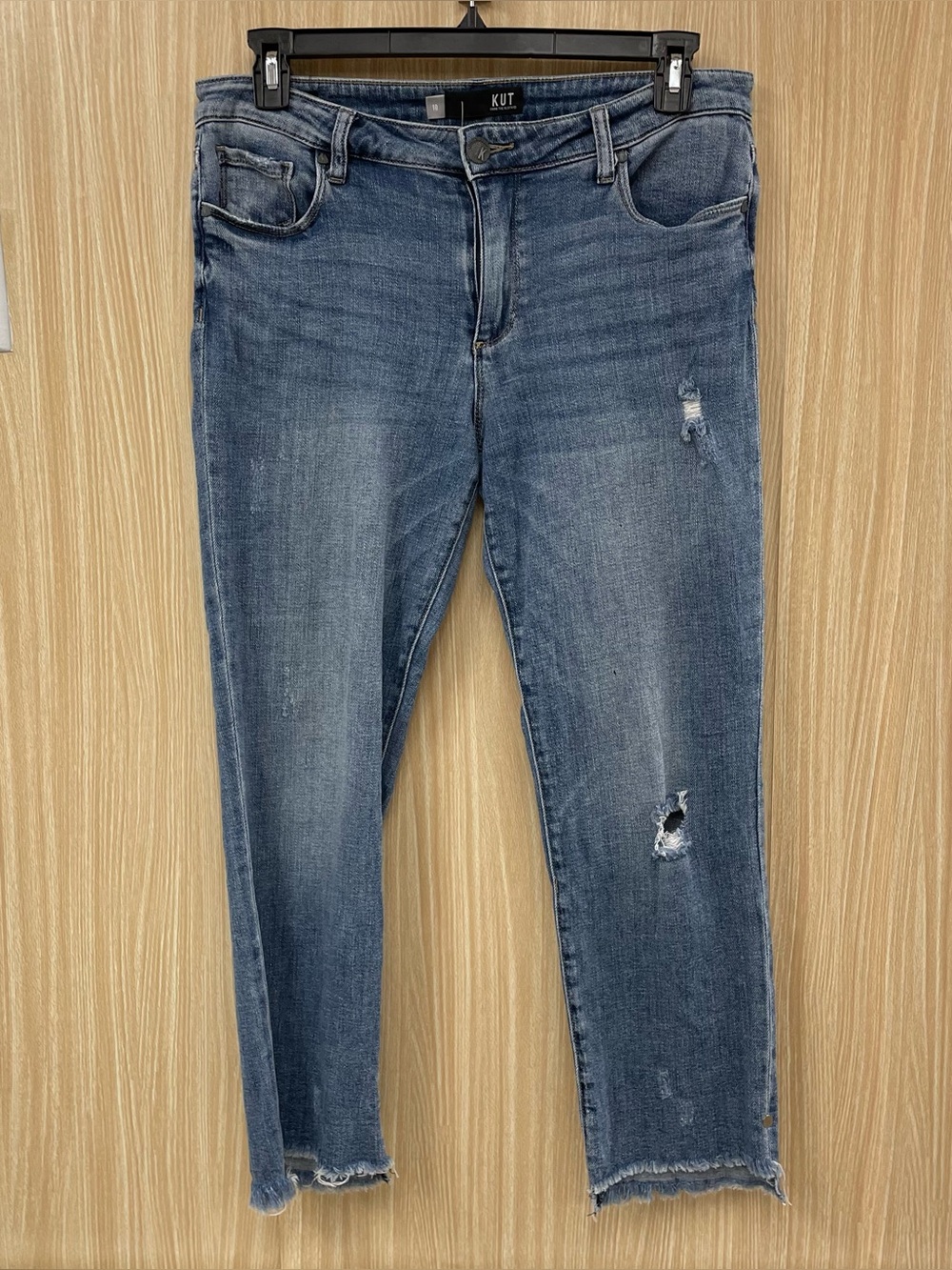 Kut from the Kloth Ripped Denim Jeans Size 10
